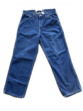 Vintage Gap Denim Medium Wash Wide Leg Carpenter Jeans Size 33x29
