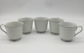 Grace Fine China Set Of Five Tea/ Coffee Cups (concerto)