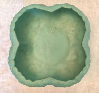Vntage Art Pottery VAN BRIGGLE TULIP BOWL Colorado Springs Turquoise Planter 3