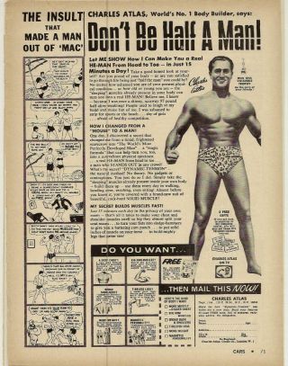 1970 Charles Atlas Ad/ Don 