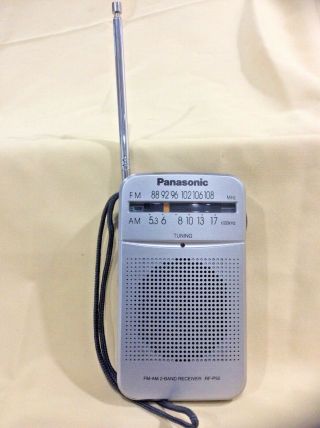 Vintage Panasonic Rf - P 50 Am - Fm Pocket Transistor Radio A,