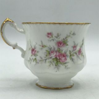 Vintage Paragon Victoriana Rose Bone China Tea Cup Pink Floral Made In England 3