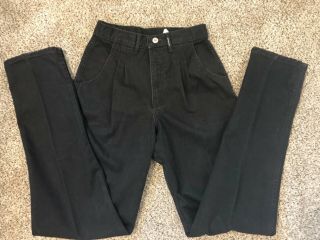 Vintage Rocky Mountain Black High Rise Western Mom Jeans Size 5/6 Long