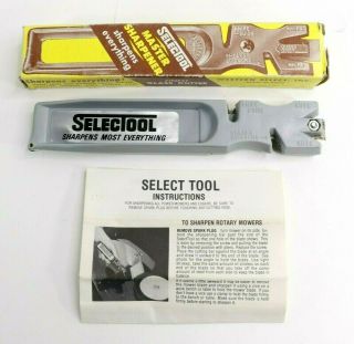 Vintage Selectool Master Sharpener Sharpening Tool & Glass Cutter - Made In Usa