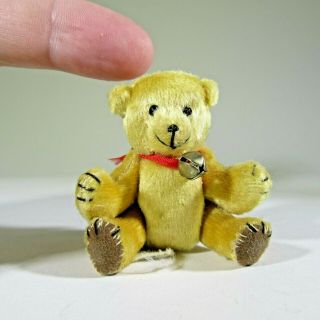 Miniature Vintage Teddy Bear Artisan 1:12 Dollhouse Jointed Artist Alice Mcleod