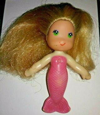 Vintage 1979 Kenner Sea Wees " Sandy " Pink Mermaid Toy Figure Doll