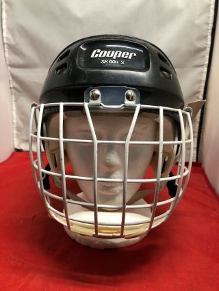 Vintage Cooper Sk 600 S Hockey Helmet With Vl50 M Cage Mask Sk600s