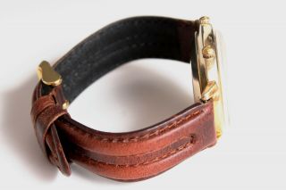 MENS 1960 ' S JAEGER LECOULTRE JUMBO AUTOMATIC MEMOVOX Wrist Alarm Calendar Watch 3