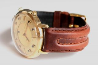 MENS 1960 ' S JAEGER LECOULTRE JUMBO AUTOMATIC MEMOVOX Wrist Alarm Calendar Watch 4