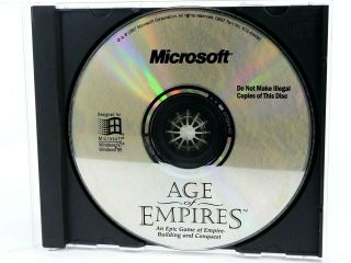 Rare Vintage Microsoft Age Of Empires For Windows 95 & Nt 1997