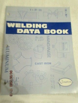 Vintage 1994 Welding Data Book Cronatron Supplies Brazing Soldering Arc Mig Tig