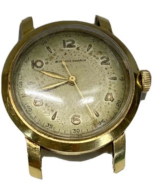 Rare Vintage 18k Solid Jean Louis Roehrich Zodiac Movement Watch