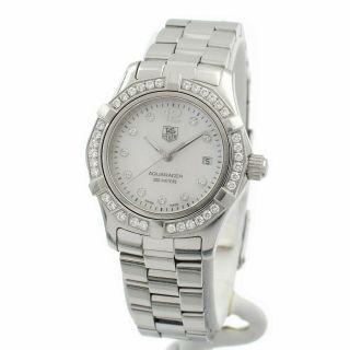 Tag Heuer Aquaracer Ladies Stainless Steel Diamond Accent Wristwatch W2947 - 3