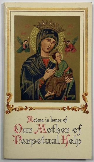 Novena In Honor Of Our Mother Of Perpetual Help,  Vintage 1948 Prayer Booklet.