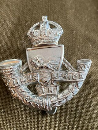 Vintage Ww2 Royal Durban Light Infantry Cap Badge By Gaunt South African Army