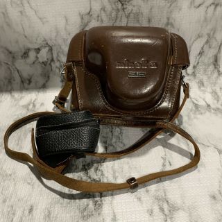 Vintage Minolta Sr Leather Case With Film Sidecar Bag In