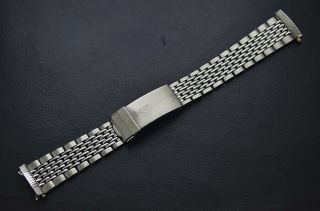Heuer Autavia Gay Freres Flip Lock Bracelet 1163 11630 20mm Hlf End Links - 1972