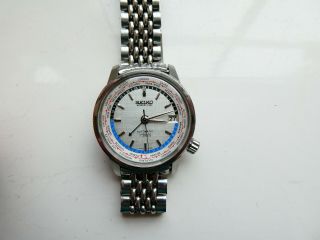 Vintage Seiko World Time Automatic Watch.  1964 Tokyo Olympics 6217 7000