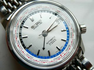Vintage Seiko World time automatic watch.  1964 Tokyo olympics 6217 7000 6