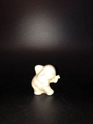 Shawnee Pottery Miniature White Elephant Figurine