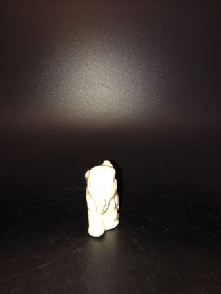 Shawnee Pottery Miniature White Elephant Figurine 3