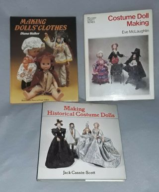 Vintage Doll Costume Making Hardback Books Approximately From The 1970s And 1980