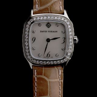 David Yurman Thoroughbred Sterling Silver Diamond Watch W/ 2 Straps Msrp: $2,  500