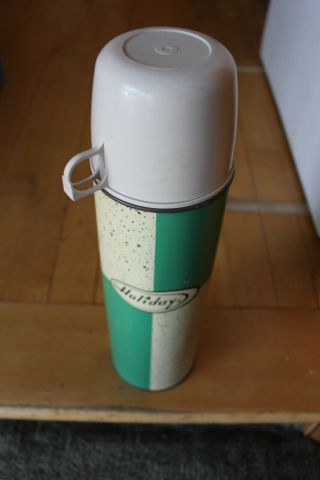 Holiday Gas Station Vintage Thermos Complete Quart