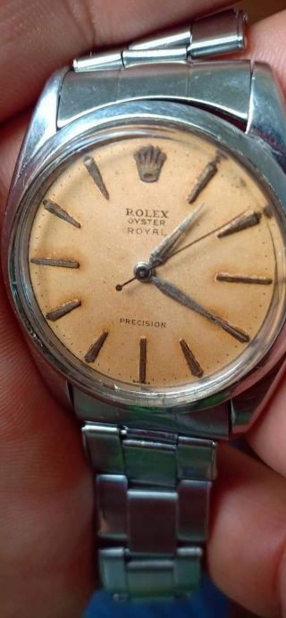 Vintage Rolex Watch Oysterdate Precision 6694 Stainless Steel Rare