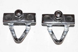 Vintage Campagnolo Nuovo/super Record Brake Holders With Pads - Set Of 2