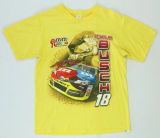 Nascar Kyle Busch M&ms Car 18 T - Shirt Men 