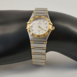 Omega Constellation 18k Gold And Stainless Steel 23mm Women 