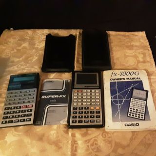 Vintage Casio Fx/7000 Scientific Calculators One One Needs Battery