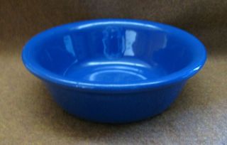 Vintage Bauer Pottery Cobalt Blue Bowl Cereal? Pudding? 6 1/2 Inches