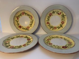 Bizzirri Dinner Plates Set Of 4 Hand Made In Italy Home