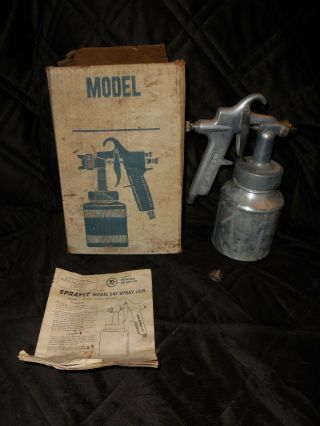 Vintage SprayIt Air Gun Thomas Industries Aluminum Paint Spray USA Model 547 2