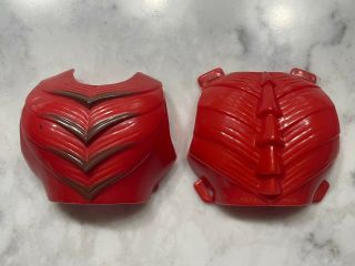 Vintage 1980s He - Man Clawful Chest Armor Red Set Motu Masters Universe