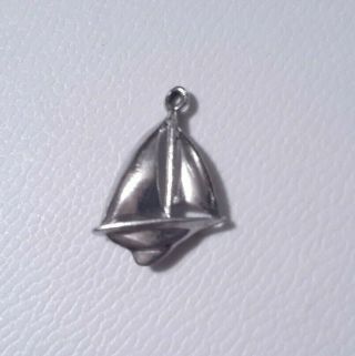 Vintage Sterling Silver Nautical Sail Boat Charm