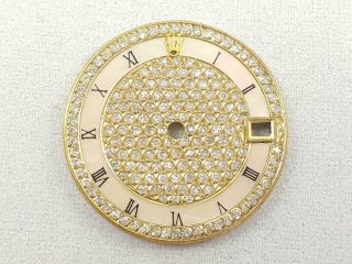 Custom Set Diamond Dial And11 Ruby For Rolex Midsize 6827 68273 68278 Watch