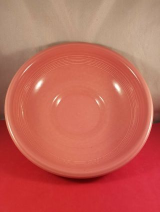 Vintage Fiestaware Mavue " Pink " 9 1/2 " Across Round Pedestal Bowl