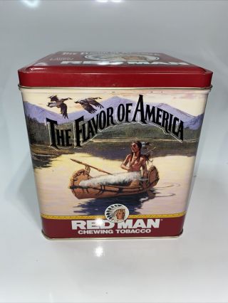 1992 Antique Red Man Chewing Tobacco Limited Edition Tin