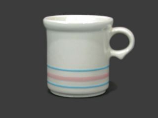 McCoy Blue and Pink Band Stoneware Mug 1412 Replacement Coffee Mug Made in USA 2
