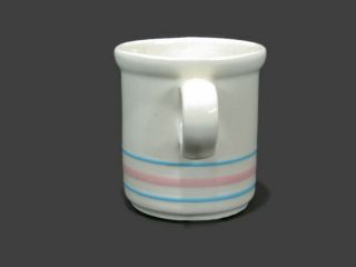 McCoy Blue and Pink Band Stoneware Mug 1412 Replacement Coffee Mug Made in USA 3