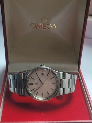 Vintage Omega Geneve Automatic Watch Ref.  166.  0173 Cal.  1012 Boxed