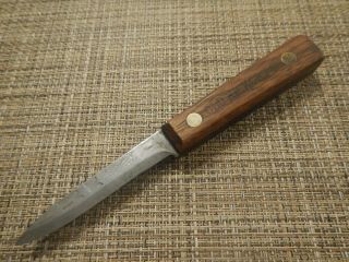 Vintage Usa Knife Chef’s Paring True Old Hickory 3” Carbon Steel Blade,  Sharp
