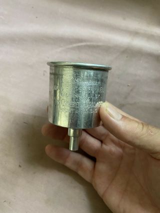 Vintage Coleman Lantern No.  0 Filter Funnel Aluminum