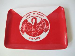 The Mighty Swans - Vintage Sydney Swans Afl 1980s? Melamine 502 Tray / Dish