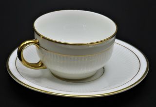 Vintage Thomas Bavaria Porcelain Demitasse Cup & Saucer Gold Trim
