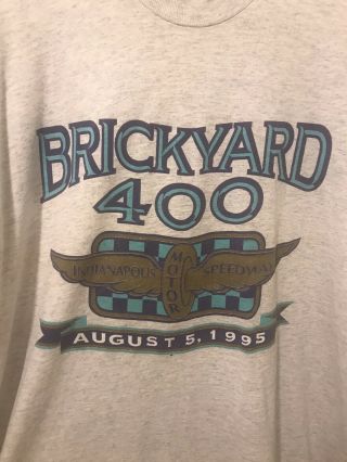 1995 Brickyard 400 Nascar Vintage Large T Shirt