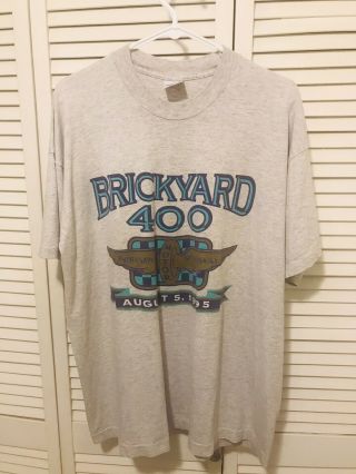 1995 Brickyard 400 NASCAR Vintage Large T Shirt 2